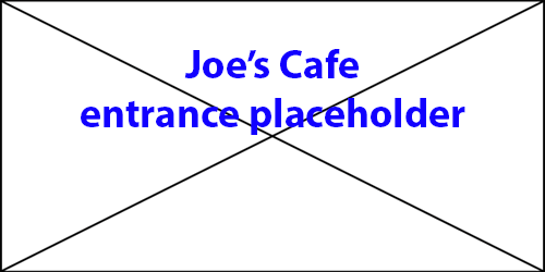 image of Joe's café entrance